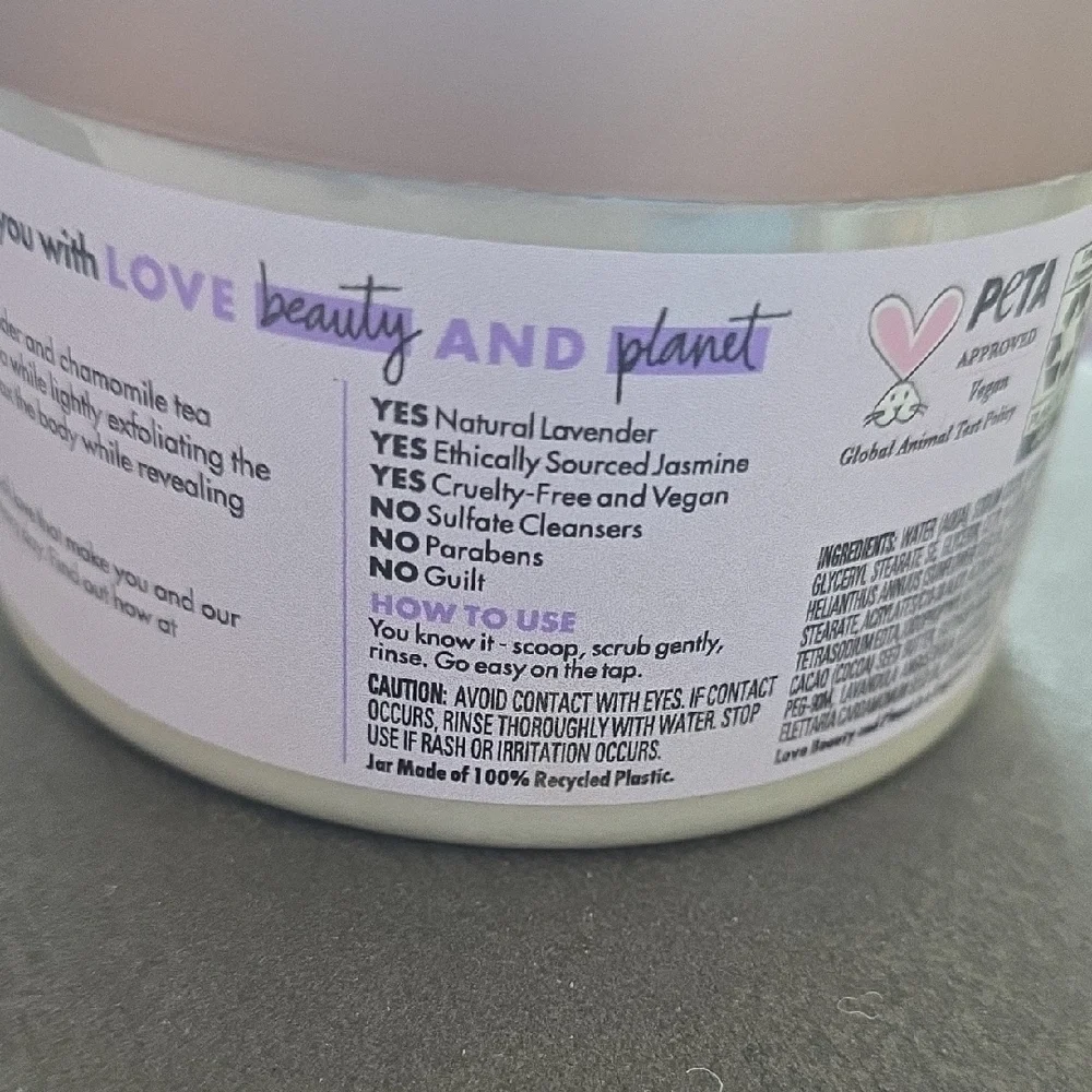 Retired Scent, Lavender & Chamomile Tea Whipped Body Scrub With Essential Oils
